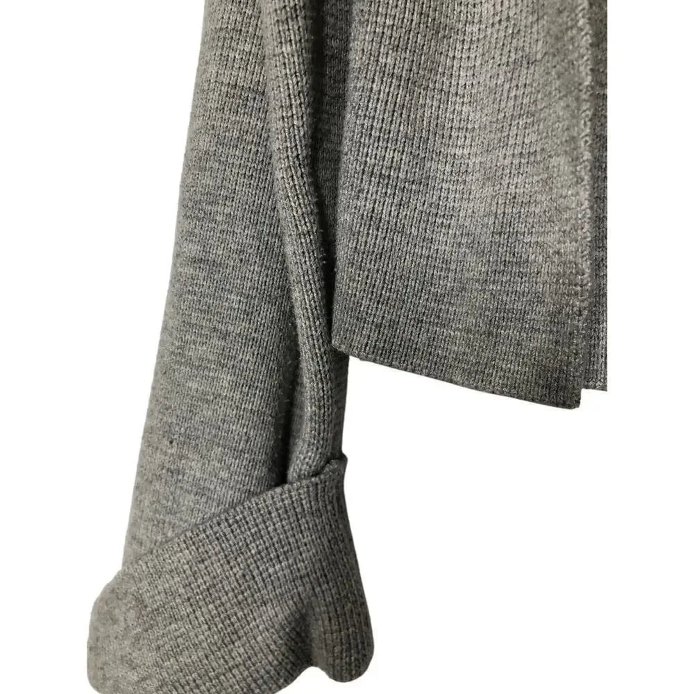 Victor Alfaro Mock Neck Sweater Oversized Gray XL